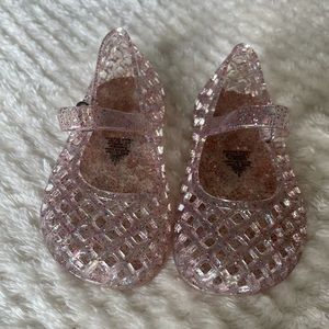 Mary Jane Glittery Jelly Sandals
